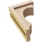 Ekena Millwork 4"W x 8"D x 12"H Classic Emerson Rough Cedar Woodgrain TimberThane Corbel, Primed Tan CORUR04X08X12EMRRCPR - alternate 5